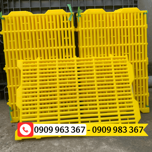 Tấm nhựa lót sàn chuồng gà giá sỉ tấm nhựa lót sàn màu vàng 40x60cm