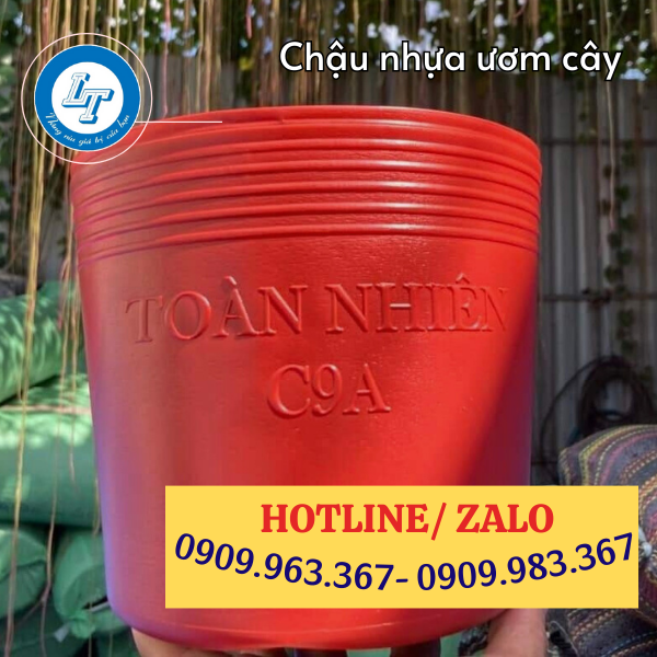 TÌM MUA CHẬU NHỰA DẺO TRỒNG CÂY GIÁ SỈ RẺ TẠI TPHCM chậu nhựa đỏ