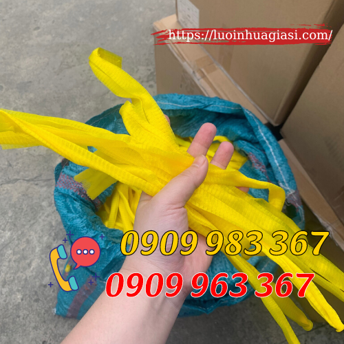 Bán túi lưới đựng nông sản giá rẻ TPHCM túi lưới màu vàng