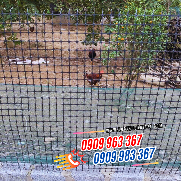 LƯỚI RÀO NHỰA DẺO GIÁ SỈ RẺ lưới nhựa ô vuông đen rào gà