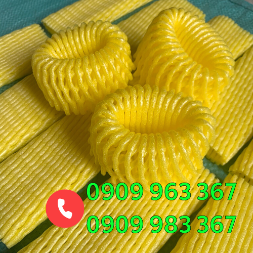 Xốp lưới bao trái cây giá sỉ rẻ xốp lưới bao trái cây màu vàng