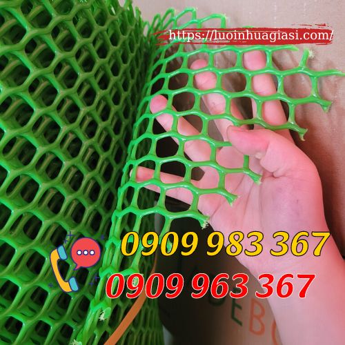 Ứng dụng thực tế của lưới mắt cáo nhựa lưới nhựa mắt cáo màu xanh lỗ lưới 2cm