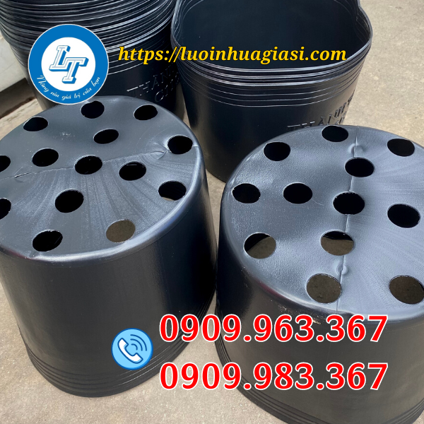 MUA CHẬU NHỰA TRỒNG HOA TẾT Ở ĐÂU GIÁ RẺ chậu nhựa đen trồng cây