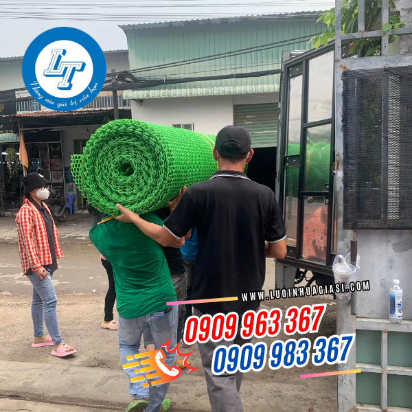 LƯỚI NHỰA TRỒNG CÂY, LÀM HÀNG RÀO GIÁ SỈ TẠI KHO lưới nhựa mắt cáo màu xanh