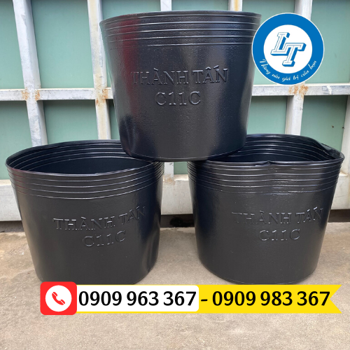 Chậu nhựa ươm cây giống mua ở đâu giá rẻ chậu nhựa đen trồng cây