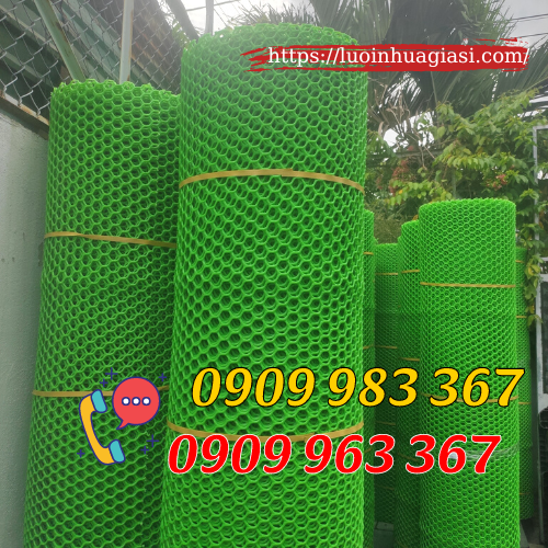 Lưới mắt cáo nhựa màu trắng, xanh giá cực rẻ lưới nhựa mắt cáo màu xanh khổ 2m