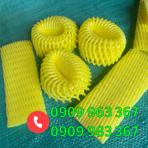 Mua lưới xốp bọc trái cây giá sỉ tại cơ sở sản xuất xốp lưới màu vàng