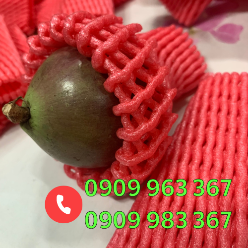 Mua lưới xốp bọc trái cây giá sỉ tại cơ sở sản xuất xốp lưới màu đỏ