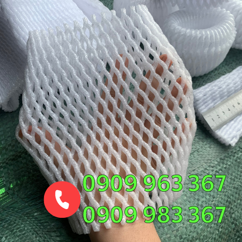 Mua lưới xốp bọc trái cây giá sỉ tại cơ sở sản xuất xốp lưới màu trắng