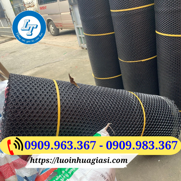 LƯỚI NHỰA MẮT CÁO GIÁ SỈ TIỀN GIANG lưới nhựa mắt cáo màu đen