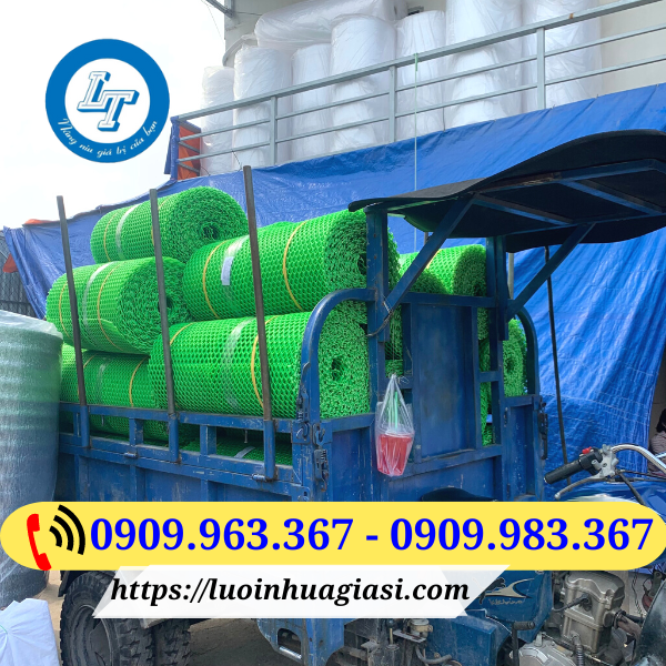 LƯỚI NHỰA MẮT CÁO GIÁ SỈ TIỀN GIANG lưới nhựa mắt cáo màu xanh