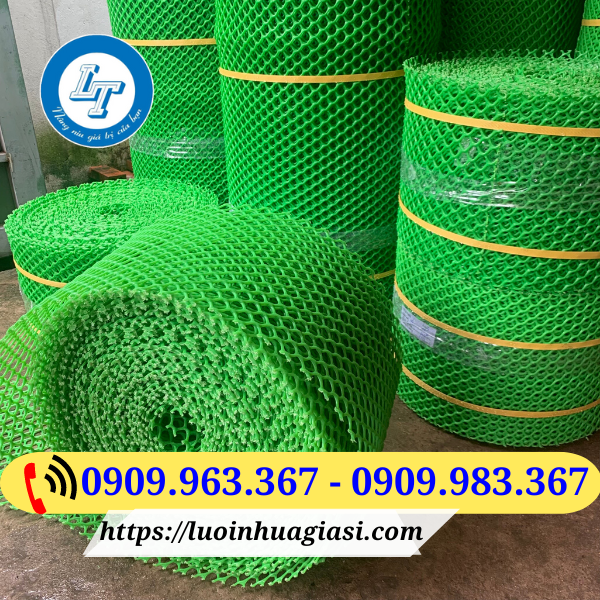 LƯỚI NHỰA MẮT CÁO GIÁ SỈ TIỀN GIANG lưới nhựa mắt cáo màu xanh