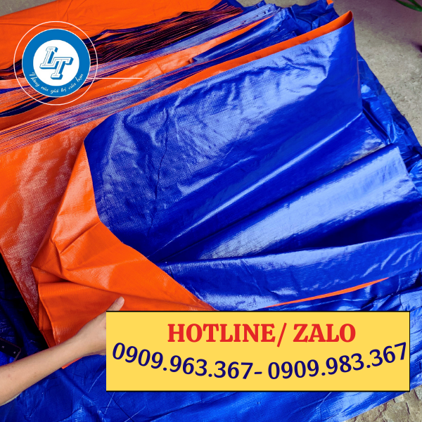 ĐẠI LÝ BẠT NHỰA XANH CAM GIÁ SỈ RẺ TPHCM bạt nhựa xanh cam