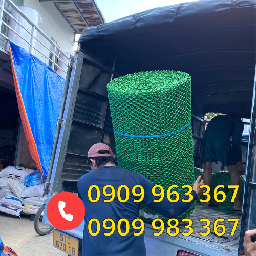 Sỉ rẻ lưới nhựa mắt cáo 1cm lưới nhựa mắt cáo màu xanh khổ 1m