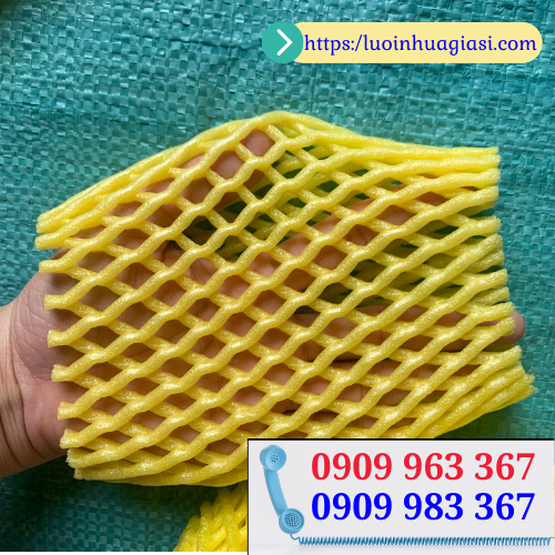 Bán sỉ xốp lưới bao bọc trái cây cho nhà vườn giá tốt xốp lưới màu vàng