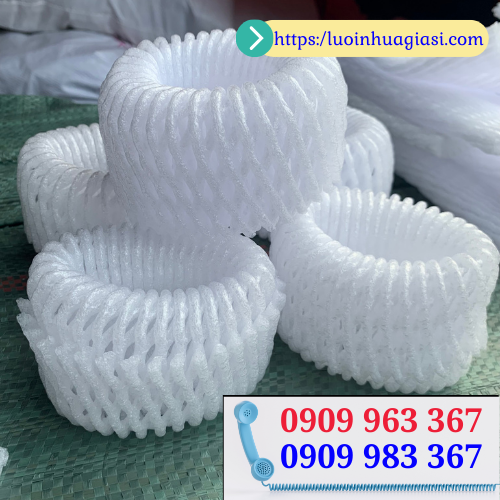 Bán sỉ xốp lưới bao bọc trái cây cho nhà vườn giá tốt xốp lưới màu trắng