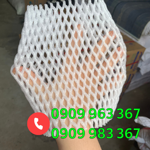 Bán xốp lưới bao trái cây rau củ giá rẻ tại TPHCM xốp lưới trắng 18cm