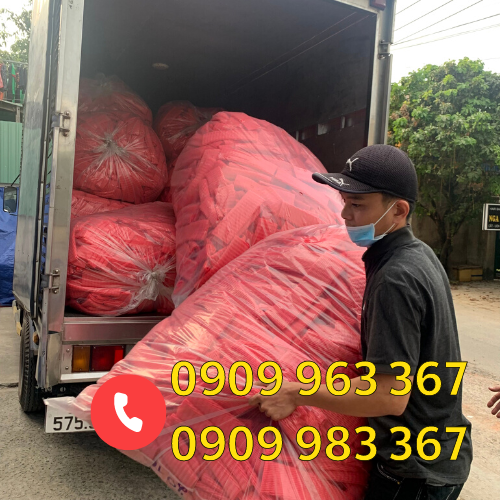 Bán xốp lưới bao trái cây rau củ giá rẻ tại TPHCM xốp lưới màu đỏ