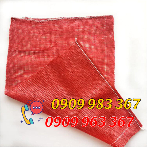 Bao tải lưới leno nhiều màu giá rẻ bao tải lưới màu đỏ