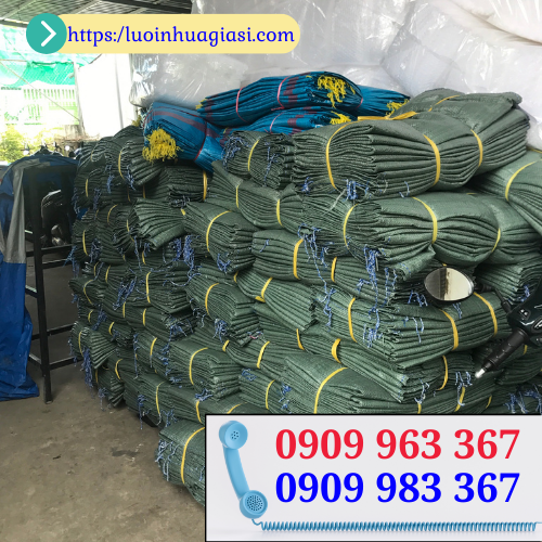 Mua bao tải đóng hàng giá sỉ rẻ tại nhà sản xuất bao tải pp màu xanh