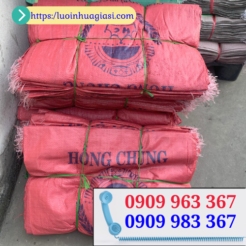 Mua bao tải đóng hàng giá sỉ rẻ tại nhà sản xuất bao tải đựng gạo màu đỏ