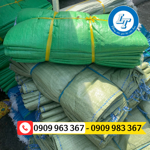 Cung cấp bao tải dứa giá rẻ nhiều màu tại Bình Tân, Bình Chánh bao tải dứa xanh