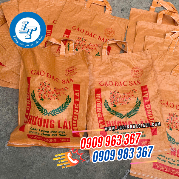 bao đựng gạo 10kg có quai xách bao đựng gạo 10kg có quai xách