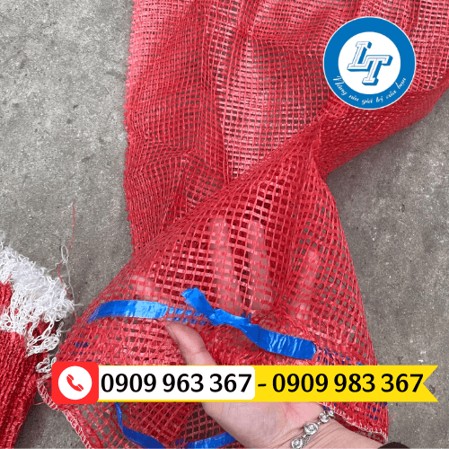 Bao lưới đựng nông sản mua ở đâu giá rẻ? bao tải lưới đỏ