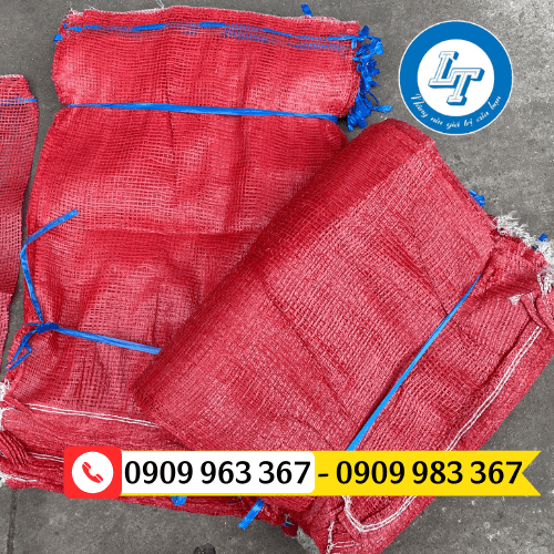 Bao lưới đựng nông sản mua ở đâu giá rẻ? bao tải lưới đỏ