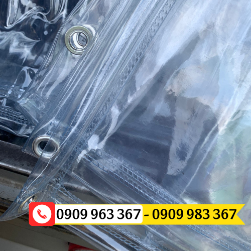 Mua bạt nhựa trong suốt giá rẻ ở đâu HCM? bạt nhựa trong có đục khuy