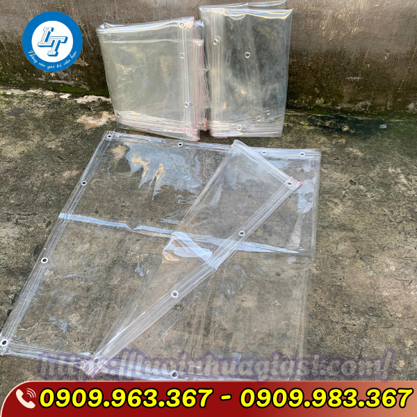 BẠT NHỰA TRONG SUỐT CHE MƯA NẮNG GIÁ BỎ SỈ bạt nhựa pvc