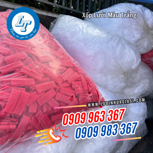 bỏ sỉ xốp lưới màu trắng giá rẻ bọc trái cây bỏ sỉ xốp lưới màu trắng giá rẻ bọc trái cây
