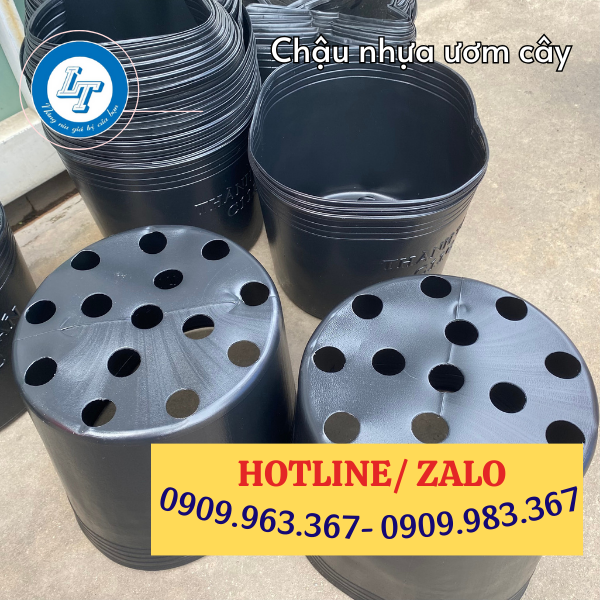TÌM MUA CHẬU NHỰA DẺO TRỒNG CÂY GIÁ SỈ RẺ TẠI TPHCM chậu nhựa đen