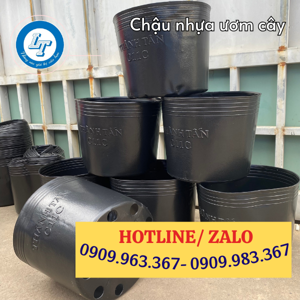 TÌM MUA CHẬU NHỰA DẺO TRỒNG CÂY GIÁ SỈ RẺ TẠI TPHCM chậu nhựa đen