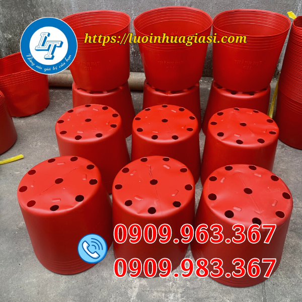 MUA CHẬU NHỰA TRỒNG HOA TẾT Ở ĐÂU GIÁ RẺ chậu nhựa mềm đỏ