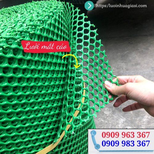 Lưới nhựa mắt cáo giá sỉ lưới nhựa mắt cáo lỗ 1cm