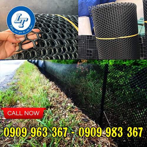 Lưới nhựa cứng rào vườn ngăn gà vịt giá rẻ nhất lưới nhựa mắt cáo màu đen