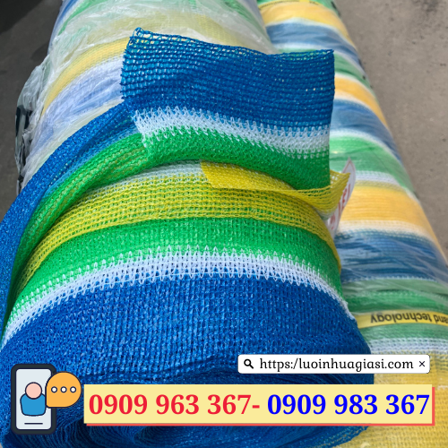 Lưới che nắng Thái Lan nhiều màu ở đâu bán? lưới nhựa che nắng thái lan sọc nhiều màu