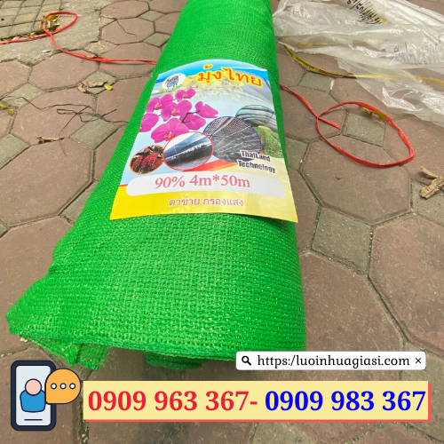 Đại lý bán sỉ lưới che nắng lưới che nắng dệt kim màu xanh lá