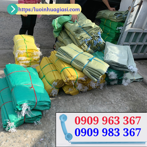 Bán các loại bao tải giá rẻ tại xưởng bao tải dứa nhiều màu