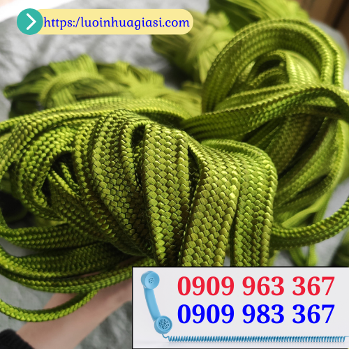 Báo giá sỉ rẻ dây dù sợi tròn, sợi dẹt cho đại lý dây dù xanh