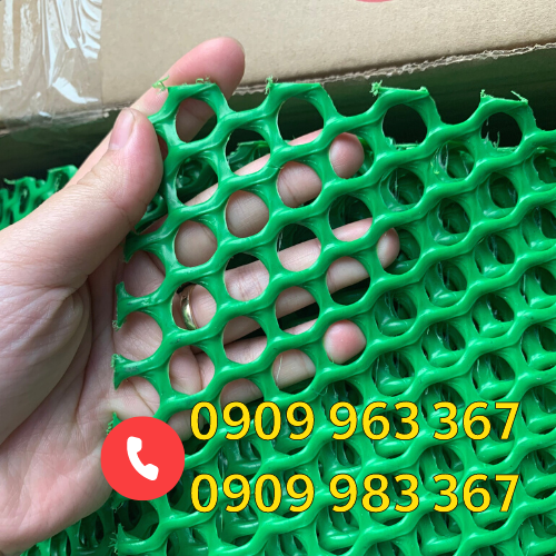 Đại lý lưới nhựa chăn nuôi giá rẻ uy tín TPHCM lưới nhựa mắt cáo màu xanh khổ 1m