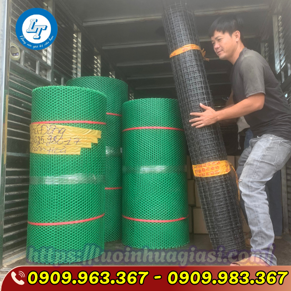 LƯỚI NHỰA Ô VUÔNG ĐEN GIÁ SỈ TẬN XƯỞNG lưới nhựa dẻo đen