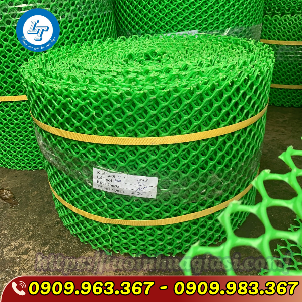 LƯỚI NHỰA PVC GIÁ SỈ TẠI KHO TÂN VĨNH LỘC lưới nhựa mắt cáo màu xanh lá