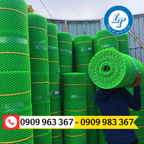 LƯỚI NHỰA XANH MẮT NHỎ GIÁ SỈ RẺ TPHCM lưới nhựa mắt cáo xanh