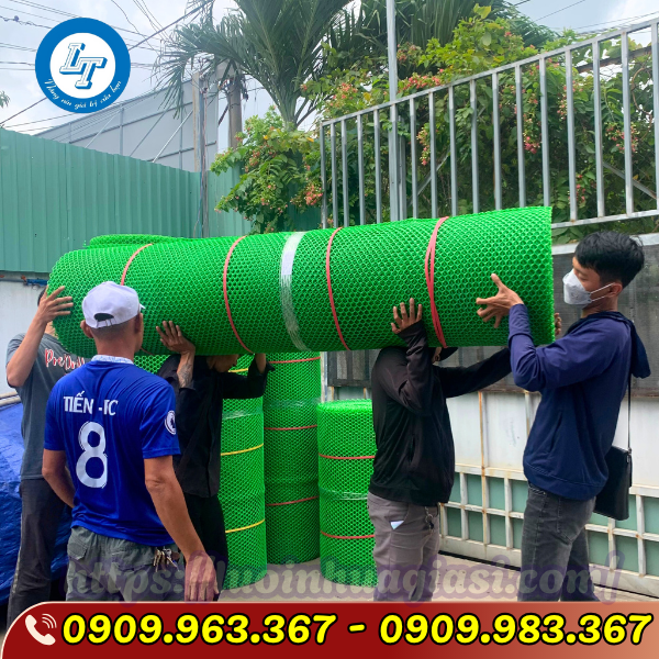 LƯỚI NHỰA MÀU XANH MUA Ở ĐÂU GIÁ RẺ CHẤT LƯỢNG lưới nhựa mắt cáo màu xanh