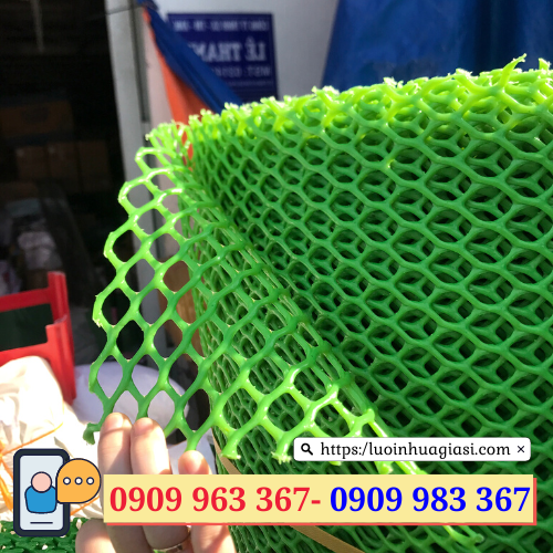 Lưới nhựa cứng rào vườn giá sỉ lưới nhựa mắt cáo màu xanh lá