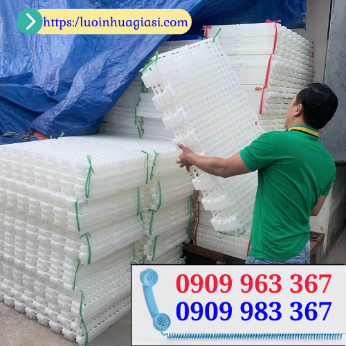 Bán tấm nhựa lót sàn chuồng chó giá rẻ tấm nhựa lót sàn lỗ vuông 50x100