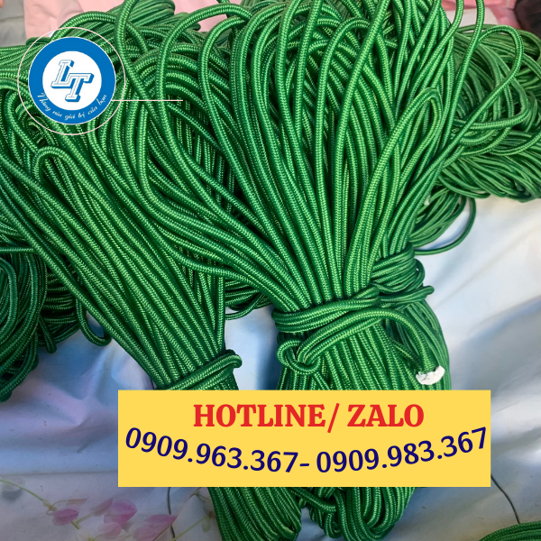 ĐẠI LÝ PHÂN PHỐI DÂY DÙ XANH GIÁ SỈ TẠI TPHCM dây dù tròn