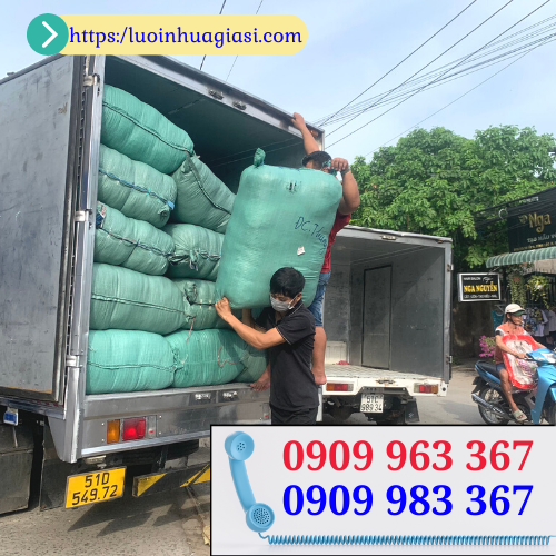 Lưới gà luồn dây sẵn giá rẻ bán kg đại lý lưới nhựa tại tphcm lê thanh